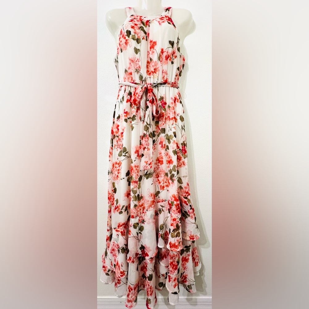 Calvin Klein Printed Midi Dress, size 4